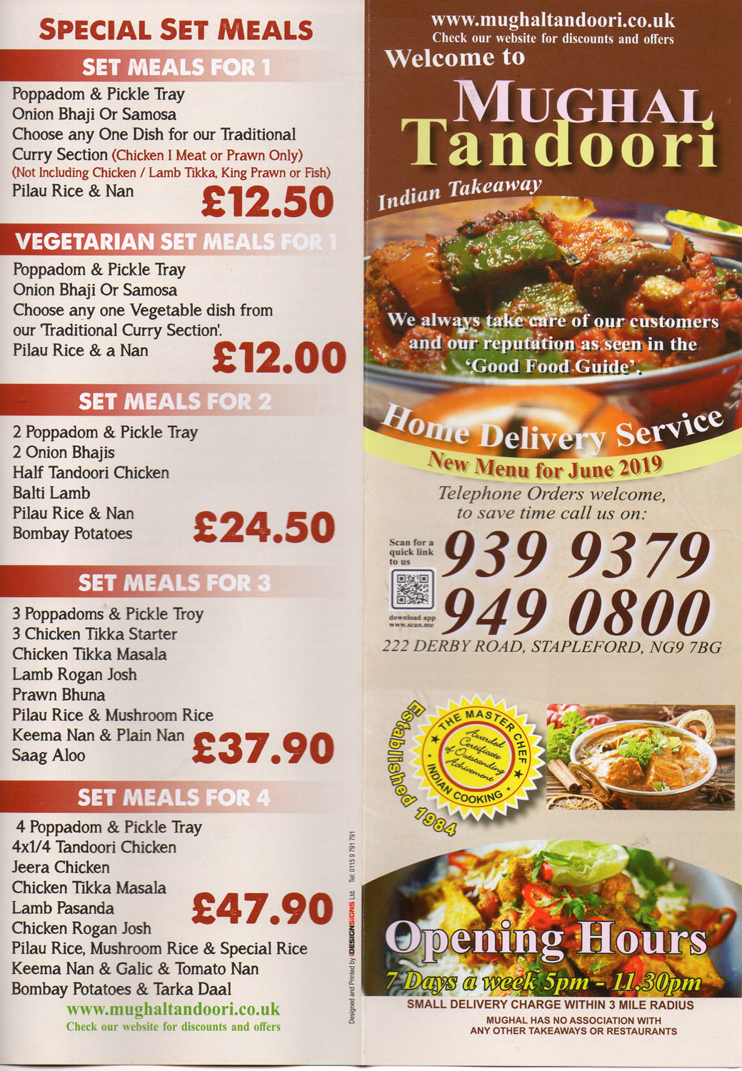 Mughal Tandoori Stapleford Takeaway Menus   Mughaltandoori1 